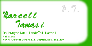 marcell tamasi business card